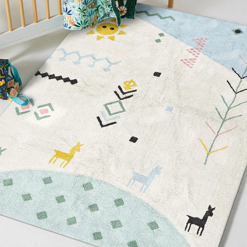 Cute Cartoon Children's Room Carpets Creative Design Plush Bedroom Bedside Carpet Large Area Soft Living Room Rugs Cloakroom Rug 
Cute Cartoon Children's Room Carpets Creative Design Plush Bedroom Bedside Carpet Large Area Soft Living Room Rugs Cloakroom Rug