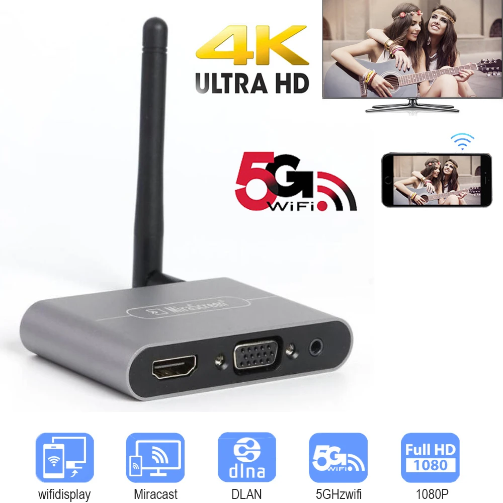 Wifi Display Mirascreen Wireless Dongle Adapter X6W Plus TV Stick 5G 4K HDMI-compatible VGA Audio Video Converter Phone To TV
Wifi Display Mirascreen Wireless Dongle Adapter X6W Plus TV Stick 5G 4K HDMI-compatible VGA Audio Video Converter Phone To TV