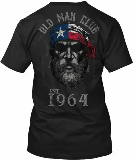 

1964 Texas Old Man Club Tee T Shirt Cotton Crew neck short sleeve2024 High quality Brand T shirt Casual Printed 100% Cotton