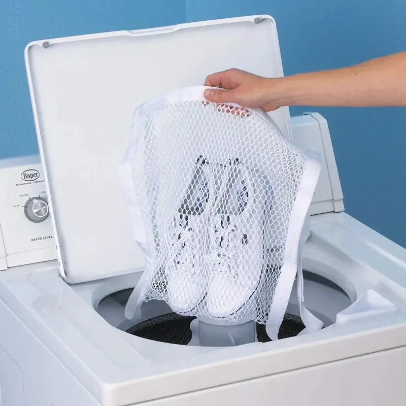 White 40X50cm Durable Honeycomb Mesh Laundry Bags For Delicates Net Fabric Durable And Reusable Delicate Wash Bag
White 40X50cm Durable Honeycomb Mesh Laundry Bags For Delicates Net Fabric Durable And Reusable Delicate Wash Bag