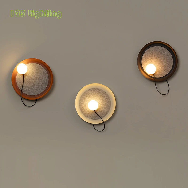 

New Style LED Wall Lamp Creative Magnet Movable Round Metal Lighting Livingroom Bedside Aisle Atmosphere Wall Sconce G9 110-220V