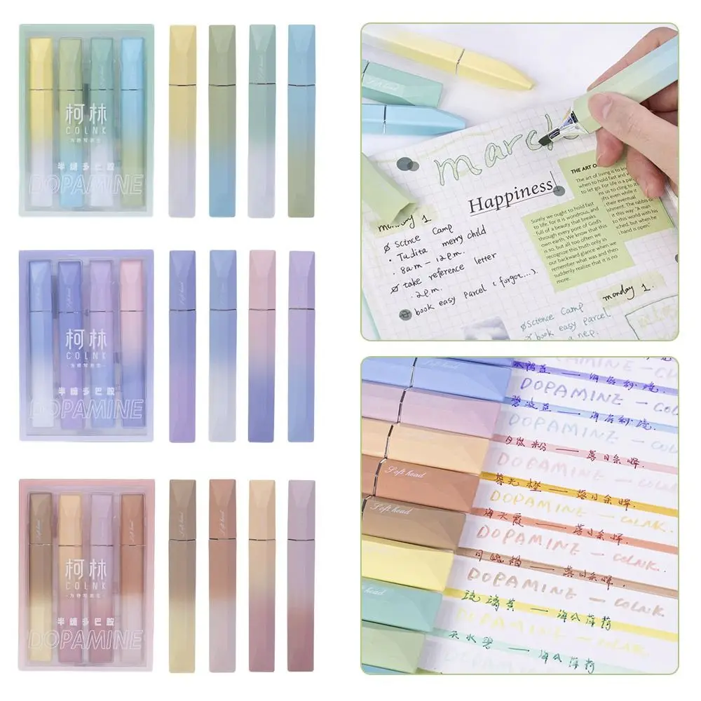 

Multi-colour Color Highlighters Kawaii Stationery Plastic Drawing Art Markers Gift School Supplies Fluorescent Pen Student