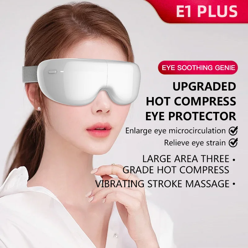 

Eye Massager Eyes Fatigue Relief Smart Airbag Vibration Hot Compress Massage Bluetooth Music Relax Sleep Improve Anti Eye Bag