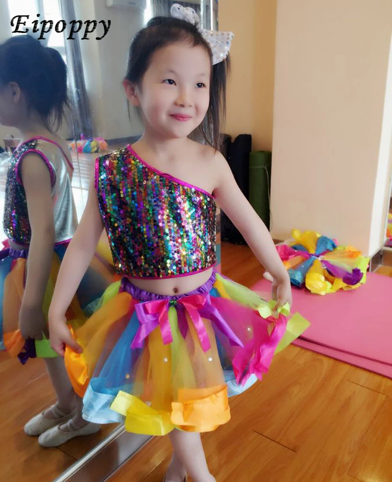 Children's Sequins Jazz Dance Skirt Performance Clothing Girls New Colorful Pompon Skirt Modern Ballet Performance Clothing
Children's Sequins Jazz Dance Skirt Performance Clothing Girls New Colorful Pompon Skirt Modern Ballet Performance Clothing