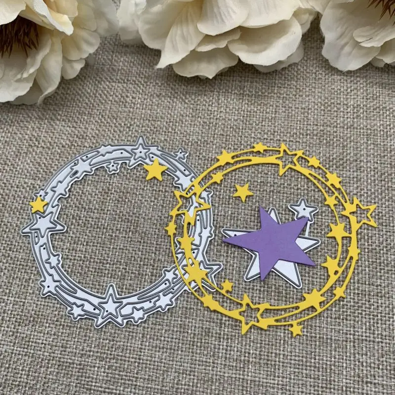 Star Ornament Circle Metal Cutting Dies Stencils For DIY Scrapbooking Decorative Handcraft Die Cutting Template Mold
Star Ornament Circle Metal Cutting Dies Stencils For DIY Scrapbooking Decorative Handcraft Die Cutting Template Mold