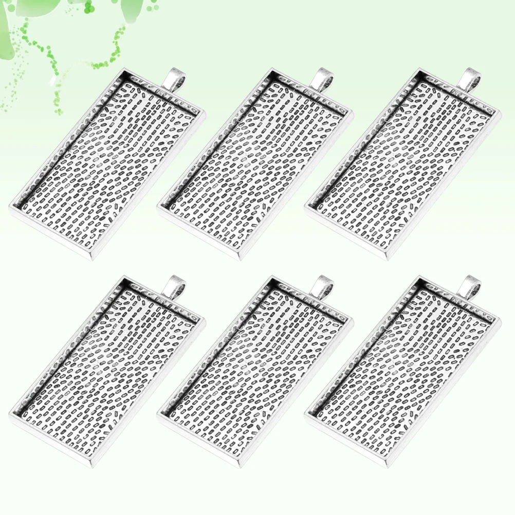 10 PCS Silver Accessories Pendant Trays Vintage Alloy Blank Jewelry Bottom Bracket
10 PCS Silver Accessories Pendant Trays Vintage Alloy Blank Jewelry Bottom Bracket