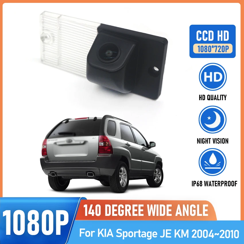 

HD Night Vision 1080P 140° FishEye Vehicle Rear View Backup Camera For KIA Sportage JE KM 2004 2005 2006 2007 2008 2009 2010