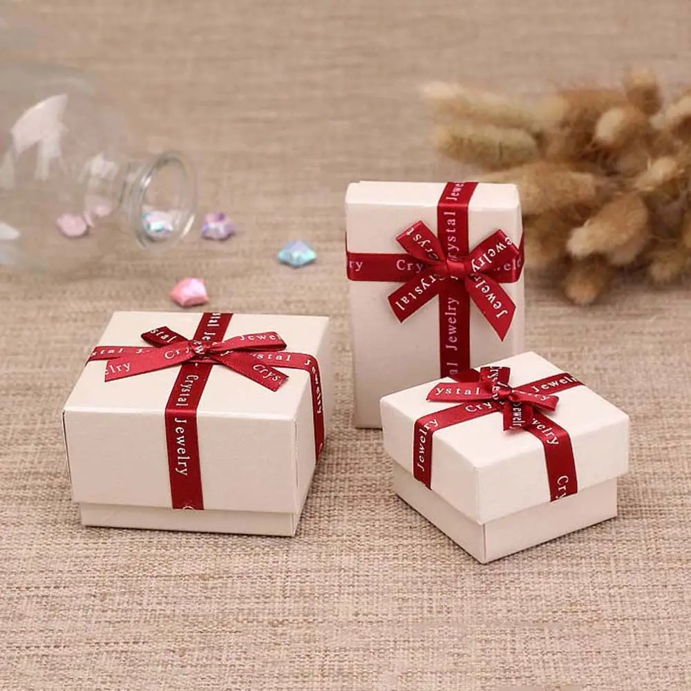 Necklace Earring Rings Case Luxury Bowknot Red Beige Color Ribbon Jewelry Packing Paper Box Gift Boxes
Necklace Earring Rings Case Luxury Bowknot Red Beige Color Ribbon Jewelry Packing Paper Box Gift Boxes