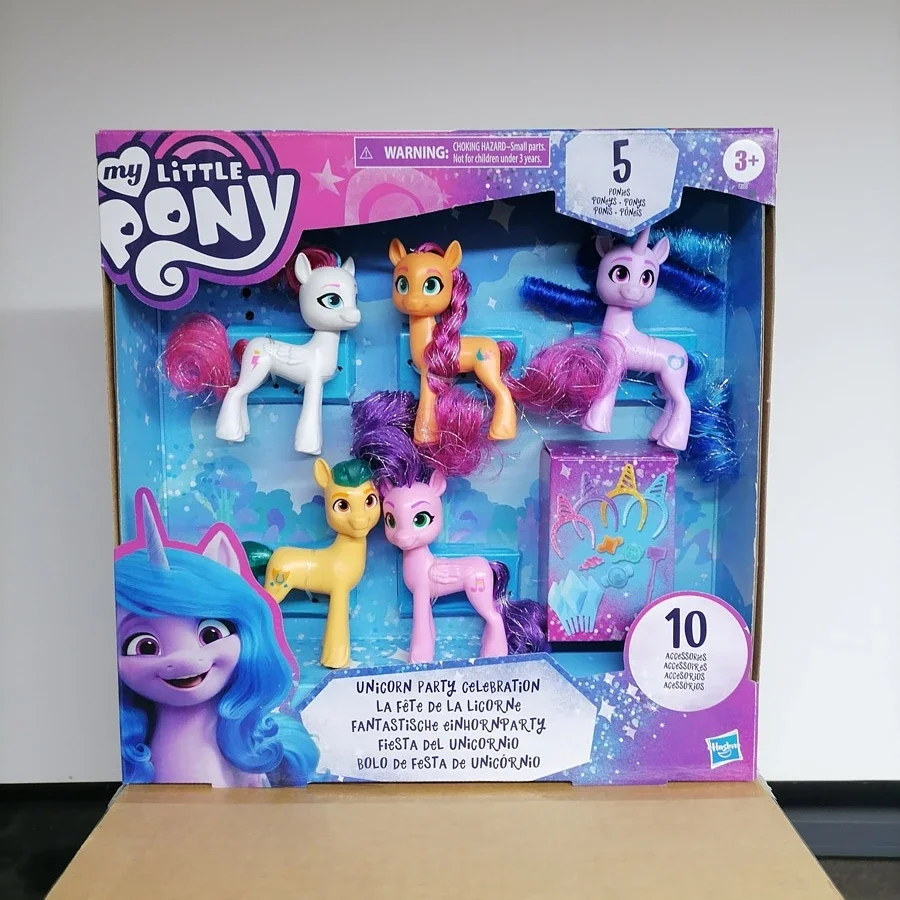 

Hasbro My Little Pony Hitch Izzy Zipp Storm Pipp Petals Unicorn Party Celebration Action Figure Collectible Doll Children Gifts
