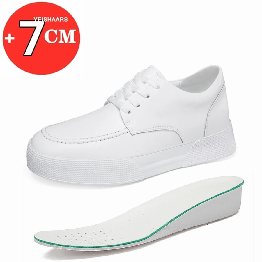 Leather Sneakers Men Elevator Shoes Heel Lift Height Increase Insoles 7cm Breathable Sports Taller Comfortable Leisure Shoes
Leather Sneakers Men Elevator Shoes Heel Lift Height Increase Insoles 7cm Breathable Sports Taller Comfortable Leisure Shoes