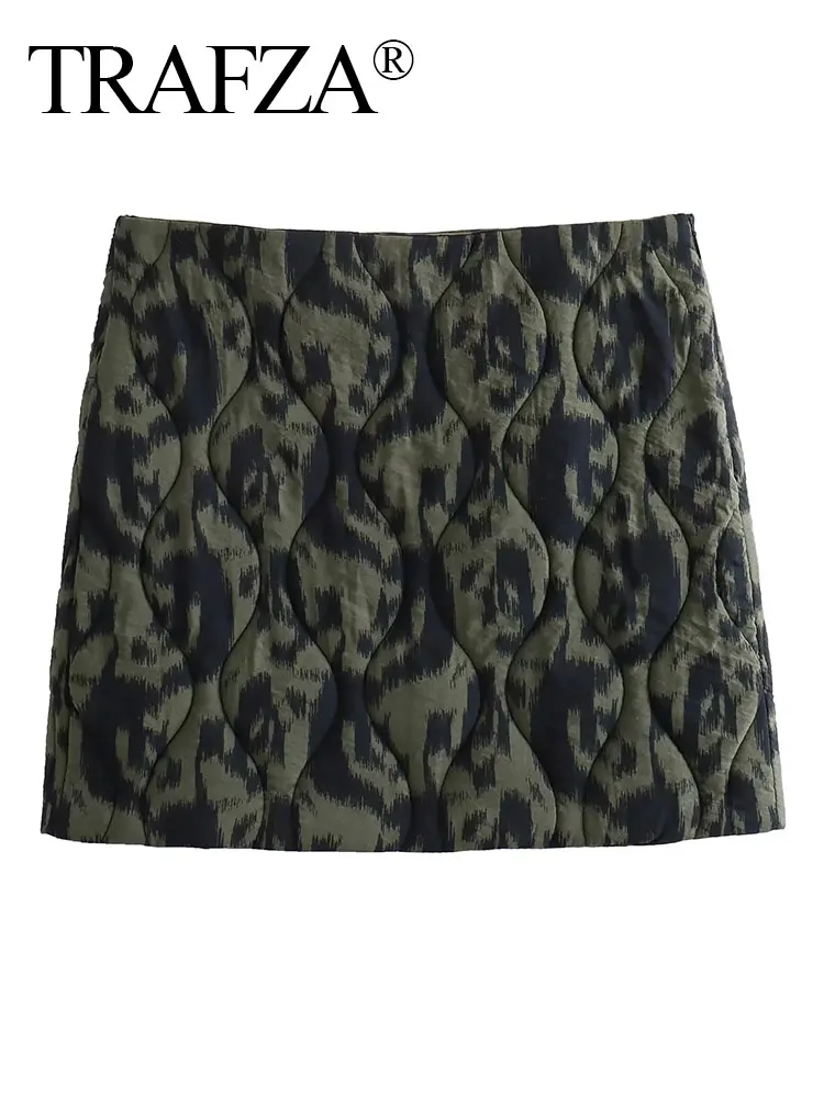 TRAFZA Thick Skirts For Women Fashion Trend Quilted Pring Slim Short Mini Skirt Female Chic Commute Office Lady Women's Skirts
TRAFZA Thick Skirts For Women Fashion Trend Quilted Pring Slim Short Mini Skirt Female Chic Commute Office Lady Women's Skirts