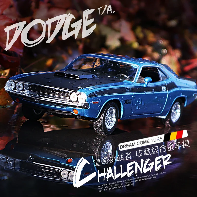 

WELLY 1:24 Dodge Challenger T/A 1970 Muscle Car Alloy Car Model Diecast Toy Vehicle High Simitation Cars Boys Toy Gift