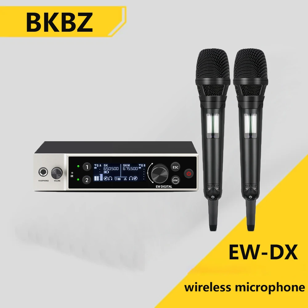 

BKBZ EW-DX UHF True Diversity Wireless Microphone System for Karaoke Stage Performances Mic Wireless Professionnel