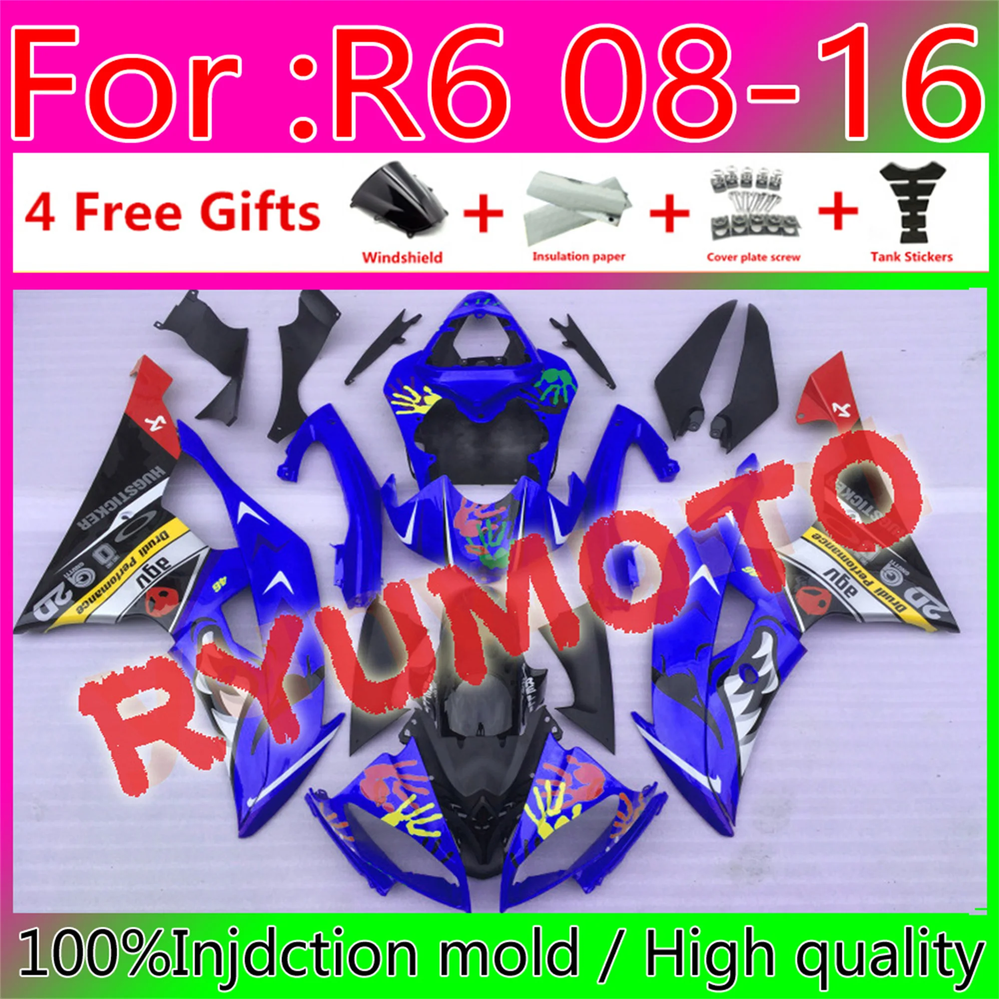 Мотоциклетные комплекты обтекателей для Yamaha YZF R6 2008 2009 2011 YFZ-R6 08 09 10 11 12 13 15 16 ABS Обтекатели
Мотоциклетные комплекты обтекателей для Yamaha YZF R6 2008 2009 2011 YFZ-R6 08 09 10 11 12 13 15 16 ABS Обтекатели