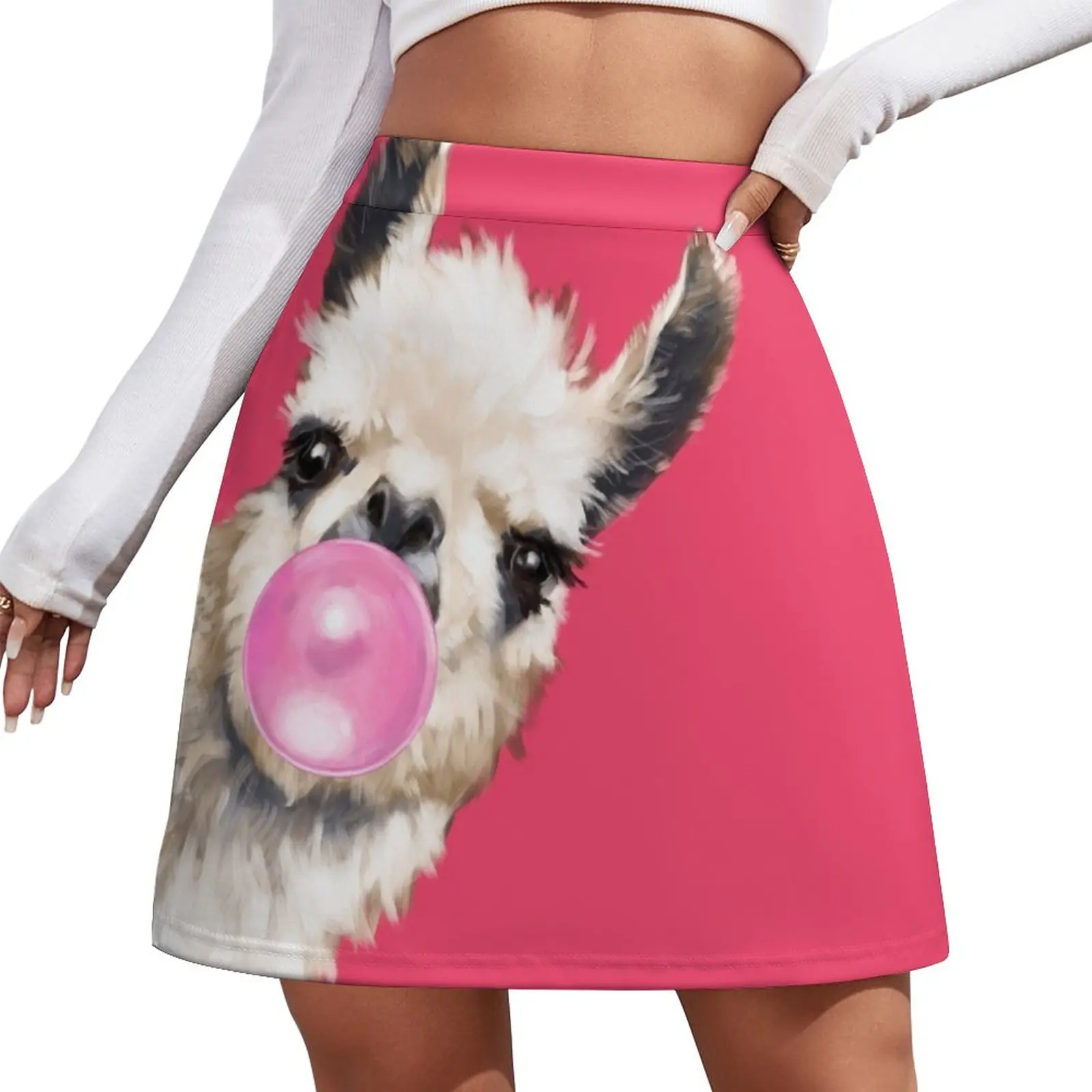 Bubble Gum Sneaky Llama in Red Mini Skirt short skirts for women Woman skirt
Bubble Gum Sneaky Llama in Red Mini Skirt short skirts for women Woman skirt