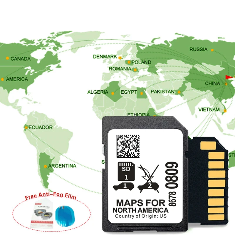 

Sat Nav Maps 8GB North America SD Navigation Card 2023 for Cadillac CT5 Car GPS Update Navi Software Free Shipping