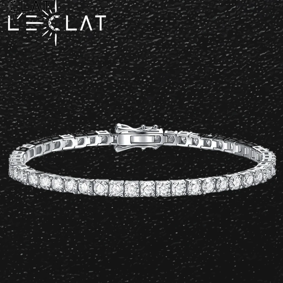 LECLAT D Colour VVS1 5CT Moissanite Tennis Bracelet Original S925 Sterling Silver Plated with GRS 17-21cm Bracelets for Women
LECLAT D Colour VVS1 5CT Moissanite Tennis Bracelet Original S925 Sterling Silver Plated with GRS 17-21cm Bracelets for Women