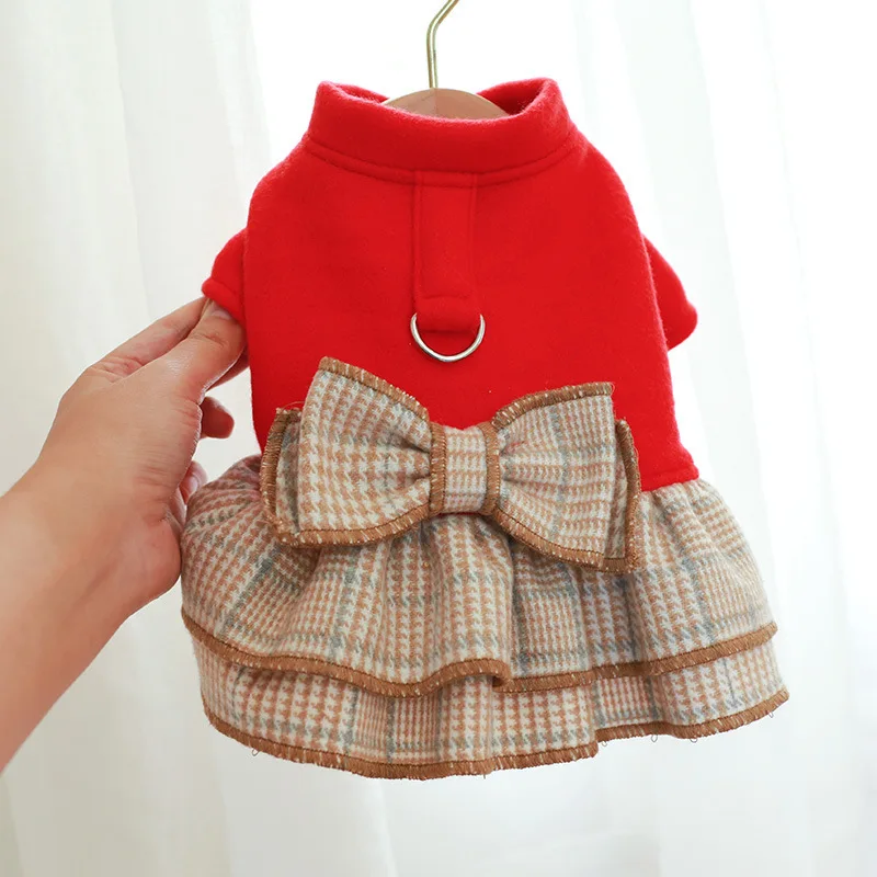 Autumn Winter Red Plaid Skirt Fashionable Harness Puppy Dress Small Dog Clothes Easy Clean Easy Clean Chihuahua Yorkshire Dress
Autumn Winter Red Plaid Skirt Fashionable Harness Puppy Dress Small Dog Clothes Easy Clean Easy Clean Chihuahua Yorkshire Dress