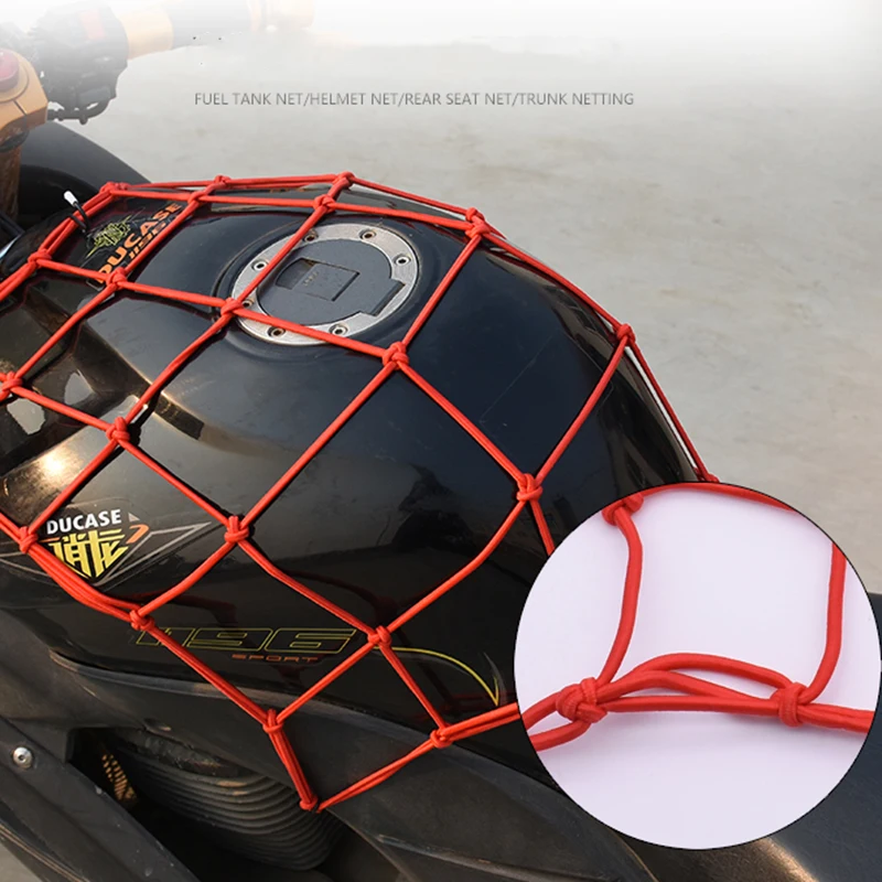 1 Pcs Motorcycle Luggage Net Helmet Mesh Fuel Tank Storage Rubber Band Luggage Compaction Storage Cargo Sorting Net
1 Pcs Motorcycle Luggage Net Helmet Mesh Fuel Tank Storage Rubber Band Luggage Compaction Storage Cargo Sorting Net