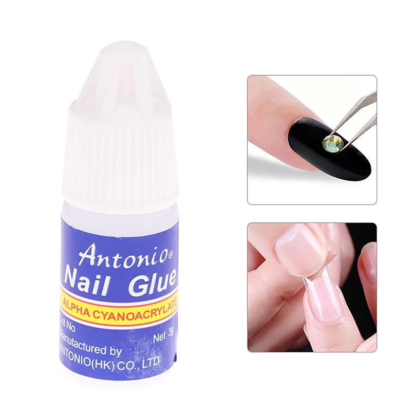 

3g Fast Drying Nail Glue For Acrylic False Nails Tips Gem Nail Rhinestone Jewelry Multipurpose Strong Sticky Extension Glue