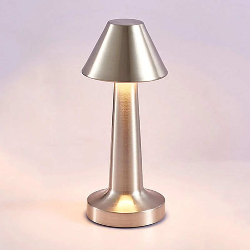 

New Table Lamp LED Touch Switch Charging Atmosphere Bar Metal Table Lamp Creative Cafe Restaurant Hotel Decoration Night Light