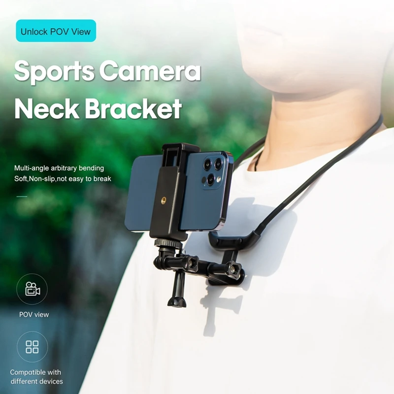 Cell Phone Sports Camera Neck Bracket for Gopro Pocket Action 2/3 Insta360 Holder Soft Non-slip Comfortable to Wear Vlog Shoot
Cell Phone Sports Camera Neck Bracket for Gopro Pocket Action 2/3 Insta360 Holder Soft Non-slip Comfortable to Wear Vlog Shoot