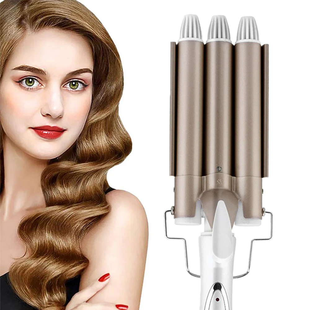 3 Barrel Hair Curler 22Mm Hair Waver Triple Curling Iron Wand Ceramic Curling Tongs Crimping Iron Large Wave Hair Styling Tools
3 Barrel Hair Curler 22Mm Hair Waver Triple Curling Iron Wand Ceramic Curling Tongs Crimping Iron Large Wave Hair Styling Tools