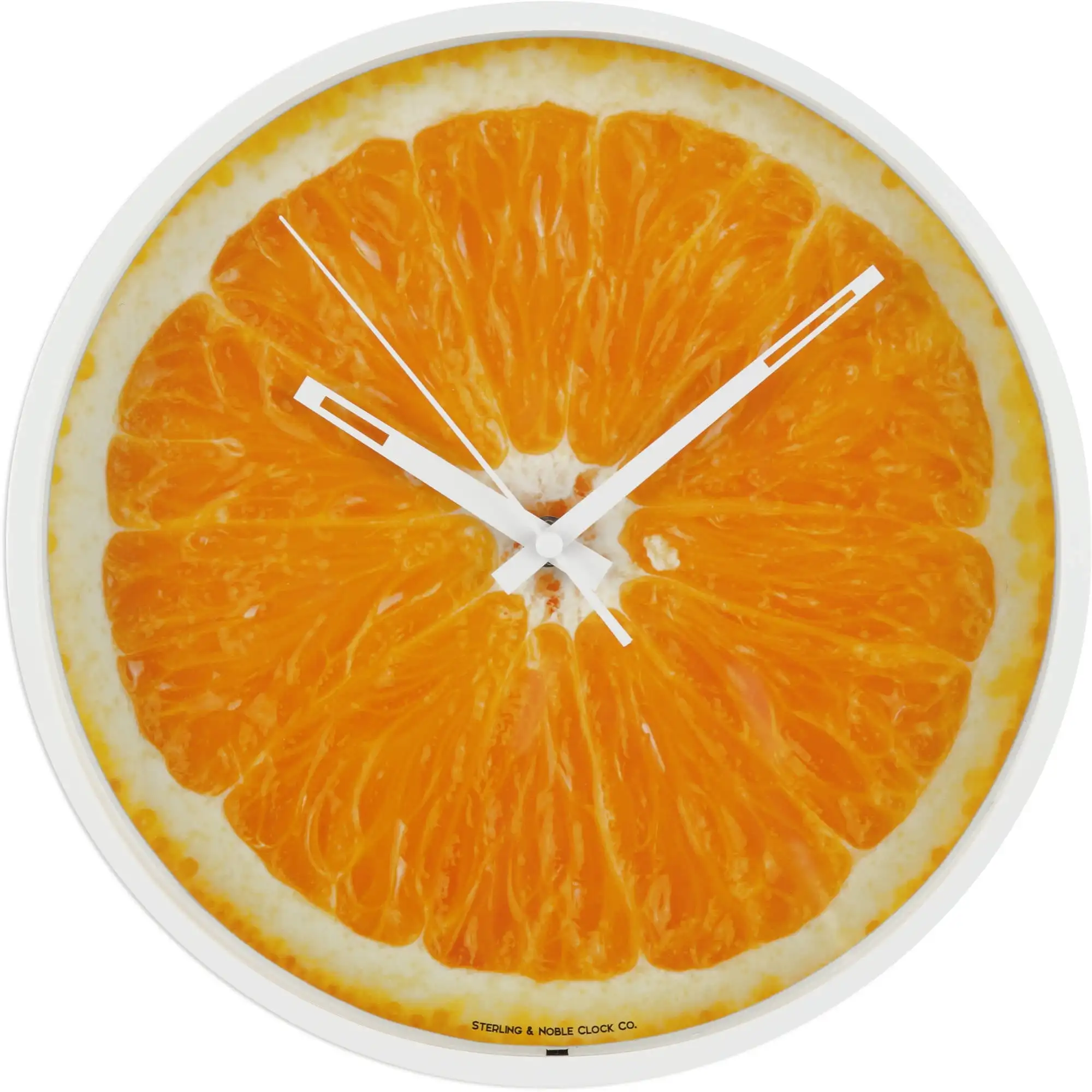 

11.5" Round Indoor Photo Realistic Orange Fruit Analog Wall Clock with Quartz Movement