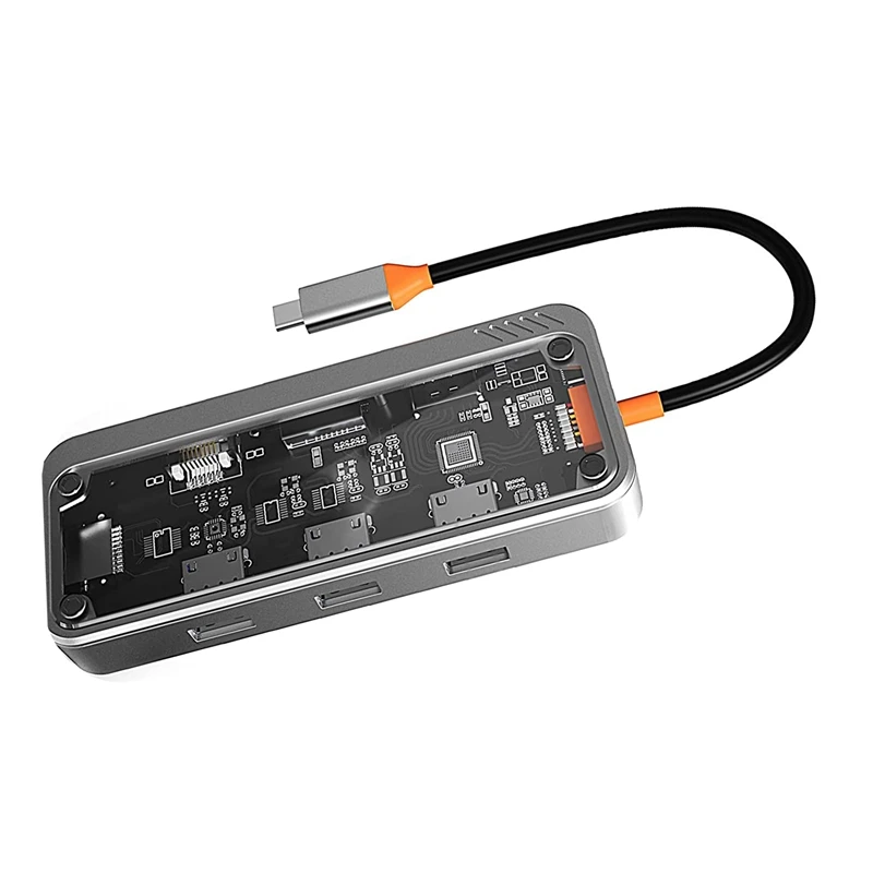 10 In 1 USB C Hub Adapter,USB C Laptop Docking Stations For Dual Monitors,USB3.0 2.0 Ports,100W PD Charging,RJ45,Audio
10 In 1 USB C Hub Adapter,USB C Laptop Docking Stations For Dual Monitors,USB3.0 2.0 Ports,100W PD Charging,RJ45,Audio
