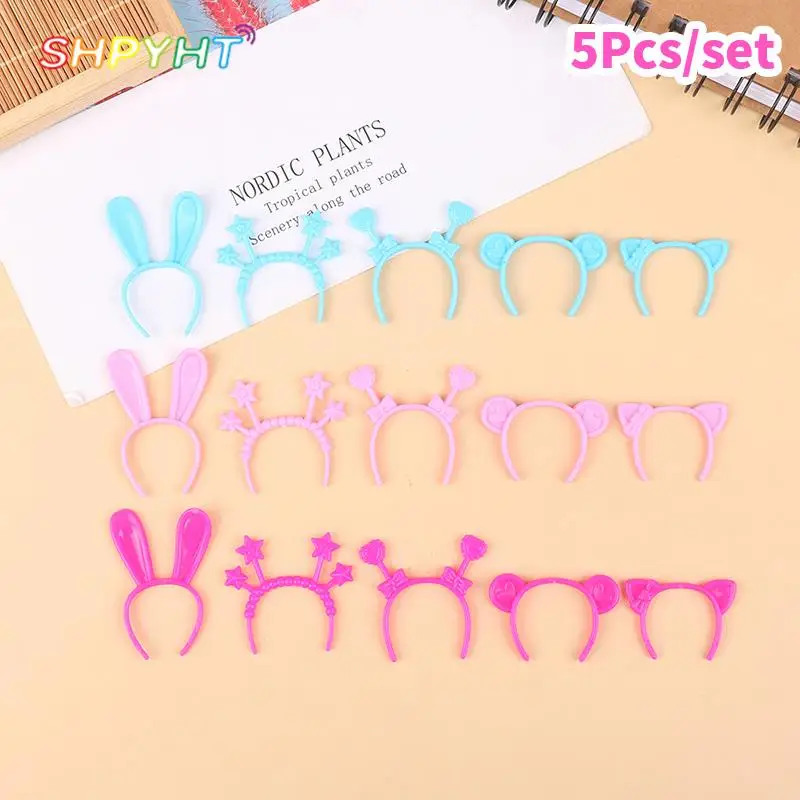 5pcs Miniature Headbands For For 11.5 Inch High 29-30CM Doll Hair Decoration Accessories Blue Pink Doll Headband DIY Girl Gift
5pcs Miniature Headbands For For 11.5 Inch High 29-30CM Doll Hair Decoration Accessories Blue Pink Doll Headband DIY Girl Gift