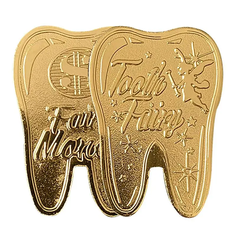 

Tooth Fairy Money Gold Home Decor Souvenir Challenge Coin Gold Tooth Coin For Home Tabletop Party Decorations