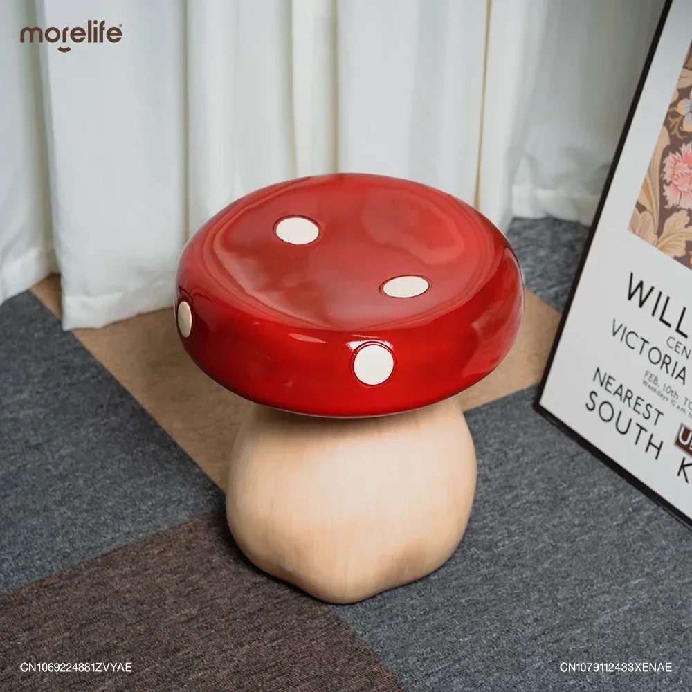 

Modern Creative Fun Mushroom Stools Chair Household Living Room Small Sofa Stool Shoe Changing Bench Footstool Ottoman Furniture