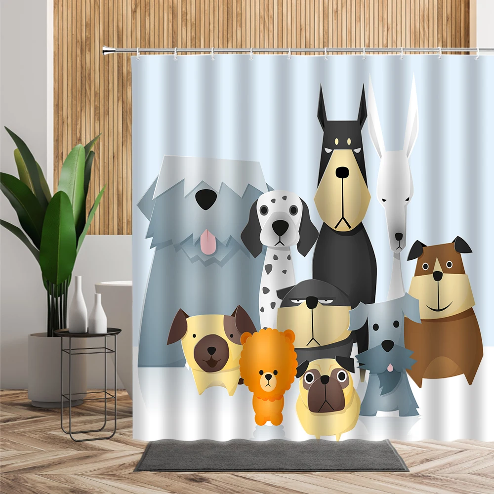 Cartoon Cute Anime Animal Shower Curtain Cat Dog Bathroom Decor Waterproof Bath Fabric Home Bath Curtain for Children Decoration
Cartoon Cute Anime Animal Shower Curtain Cat Dog Bathroom Decor Waterproof Bath Fabric Home Bath Curtain for Children Decoration