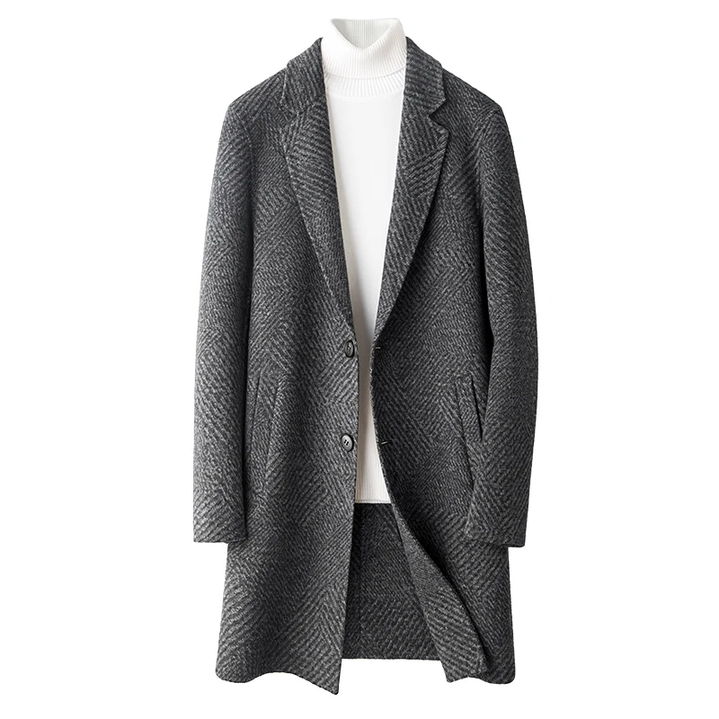 2022 Men's Autumn Winter Fashion Business Casual Woolen Coats Men's Long Sleeve Warm Jackets Male Wool Trench Outerwear N82
2022 Men's Autumn Winter Fashion Business Casual Woolen Coats Men's Long Sleeve Warm Jackets Male Wool Trench Outerwear N82
