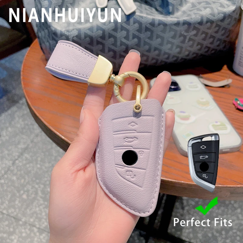 Leather Car Remote Key Cover for BMW G20 G30 G11 X1 X3 X5 X6 X7 1 3 5 6 7 Series 4Buttons Auto Key Protection Accessories
Leather Car Remote Key Cover for BMW G20 G30 G11 X1 X3 X5 X6 X7 1 3 5 6 7 Series 4Buttons Auto Key Protection Accessories