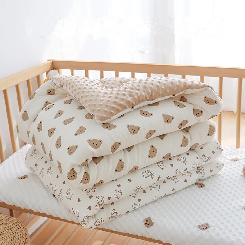 Winter and Spring Muslin Cotton Baby Duvet,Newborn Cozy Quilted Comforter with Dotty lining,Soft Infant Baby Blanket with filler
Winter and Spring Muslin Cotton Baby Duvet,Newborn Cozy Quilted Comforter with Dotty lining,Soft Infant Baby Blanket with filler