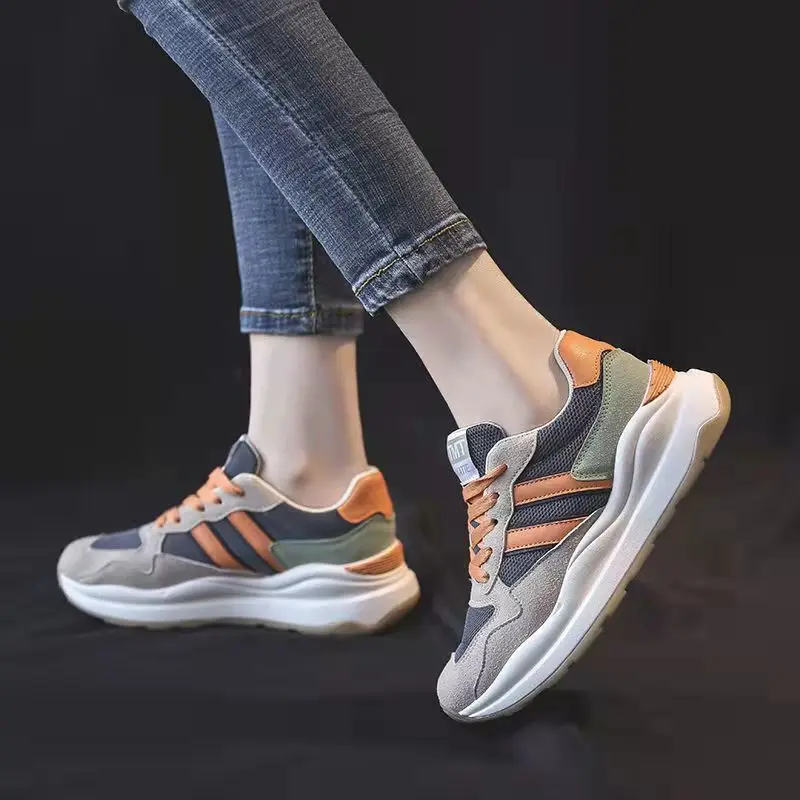 

Fashion Womens Sport Sneaker Comfortable and Elegant Cute Autumn Low White Spring Running Shoes for Women Chunky Flat Casual Hit