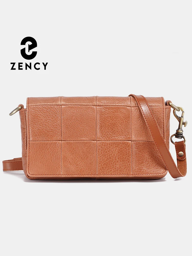 

Zency Soft Leather Women Crossbody Bag Small Flap Handbag Female Casual Messenger Bag For Daily Commute