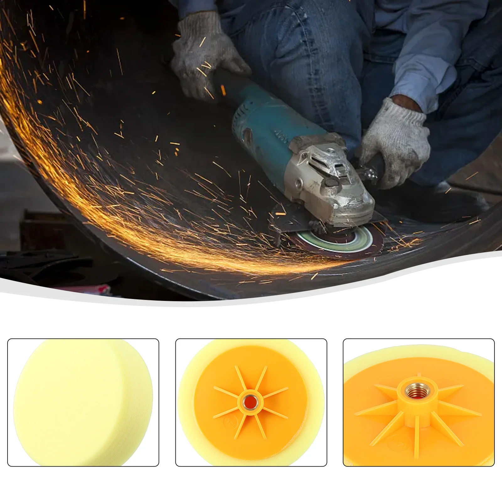 Tool Polishing Pad Head Buffing Wheel Compounding Fittings Foam For Car Parts Polishing Sponge Head 14MM Thread
Tool Polishing Pad Head Buffing Wheel Compounding Fittings Foam For Car Parts Polishing Sponge Head 14MM Thread