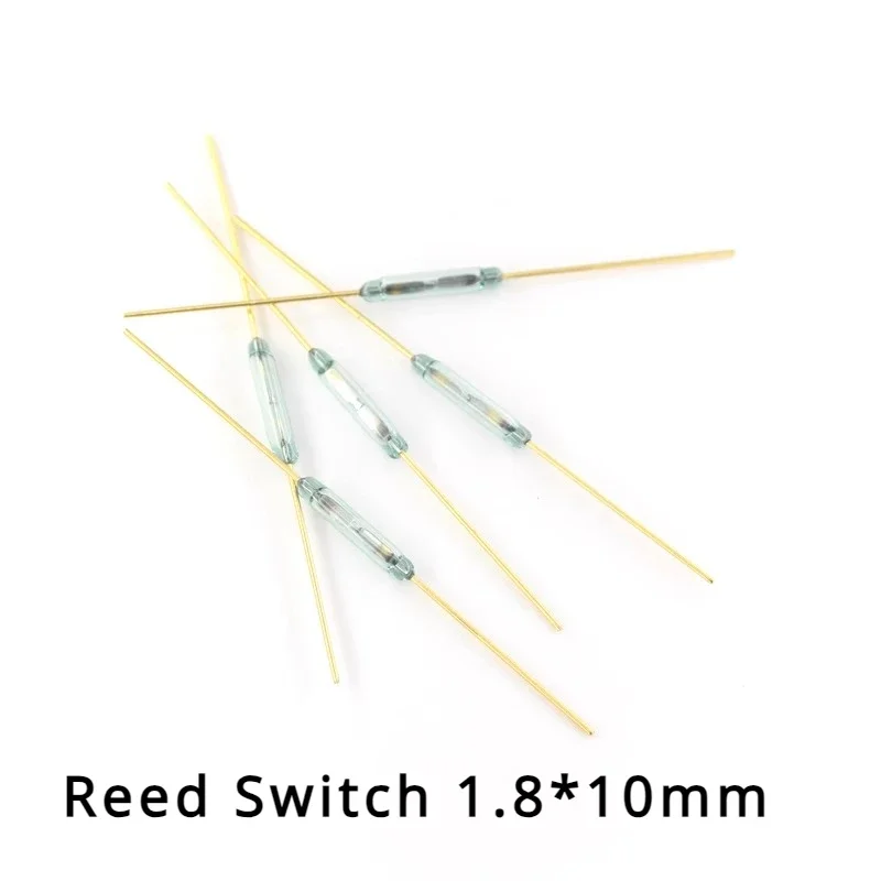 5PCS/LOT Reed Switch 1.8*10mm Magnetic Control Switch Green Glass Reed Switches Glass Normally Open Contact For Sensors
5PCS/LOT Reed Switch 1.8*10mm Magnetic Control Switch Green Glass Reed Switches Glass Normally Open Contact For Sensors