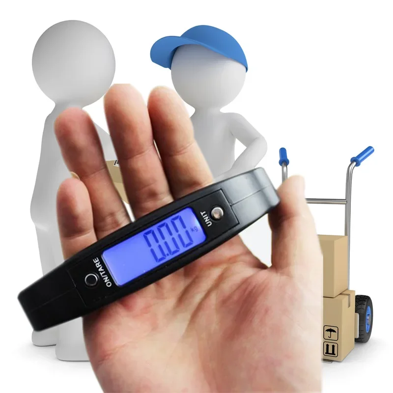 

50Kg/10g Portable Mini Digital Hand Held Fish Hook Hanging Scale LED Display Balance Electronic Weighting Luggage Scale