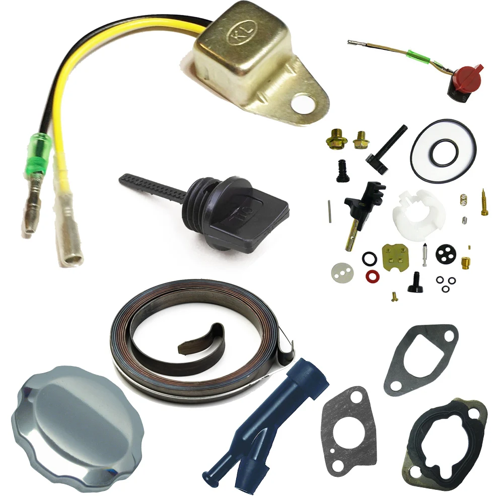 For HONDA GX120 GX160 GX200 Carburetor Carb Gasket Starter Spring Spark Plug Cap Oil Filler Cap Dipstick Cover Kit
For HONDA GX120 GX160 GX200 Carburetor Carb Gasket Starter Spring Spark Plug Cap Oil Filler Cap Dipstick Cover Kit