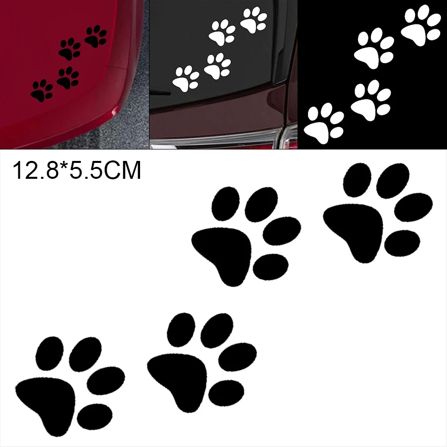 12.8 x 5.5 CM Pet Paw Pattern Outdoor Reflective Car Motorcycle Body / Bumper / Hood / Decals Window / Scratch Sticker 
12.8 x 5.5 CM Pet Paw Pattern Outdoor Reflective Car Motorcycle Body / Bumper / Hood / Decals Window / Scratch Sticker