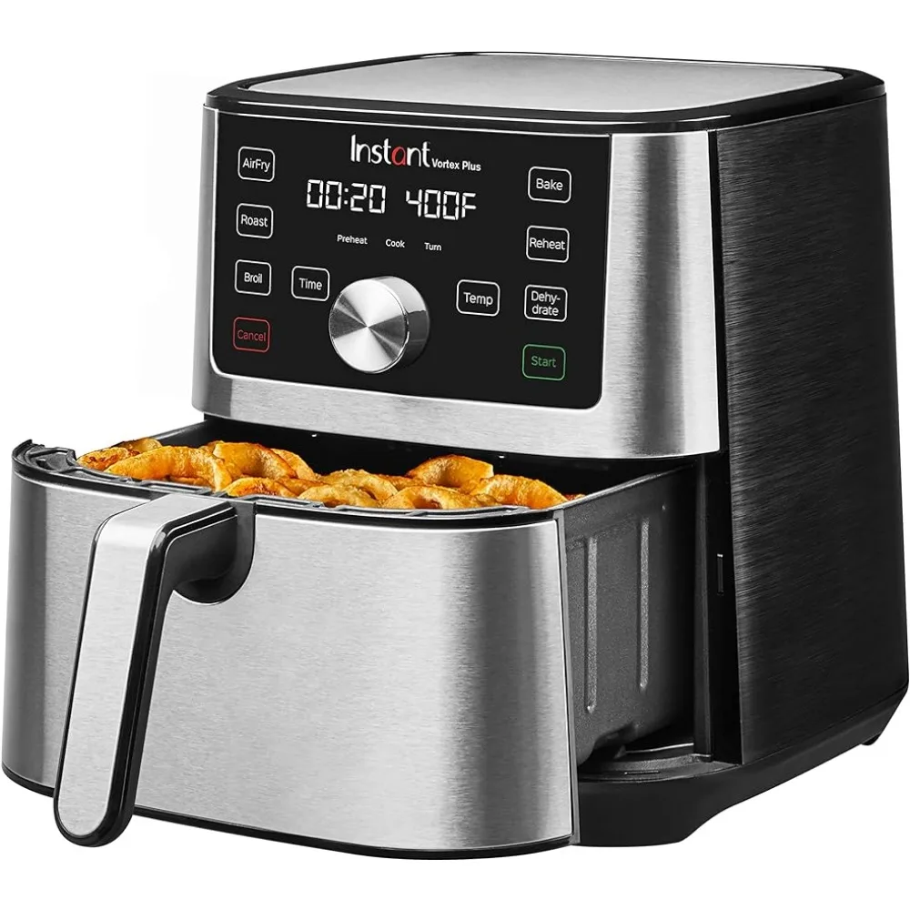 

Vortex 6QT XL Air Fryer, 6-in-1 Functions Broils, Dehydrates, Crisps, Roasts, Reheats, Bakes for Quick Easy Meals