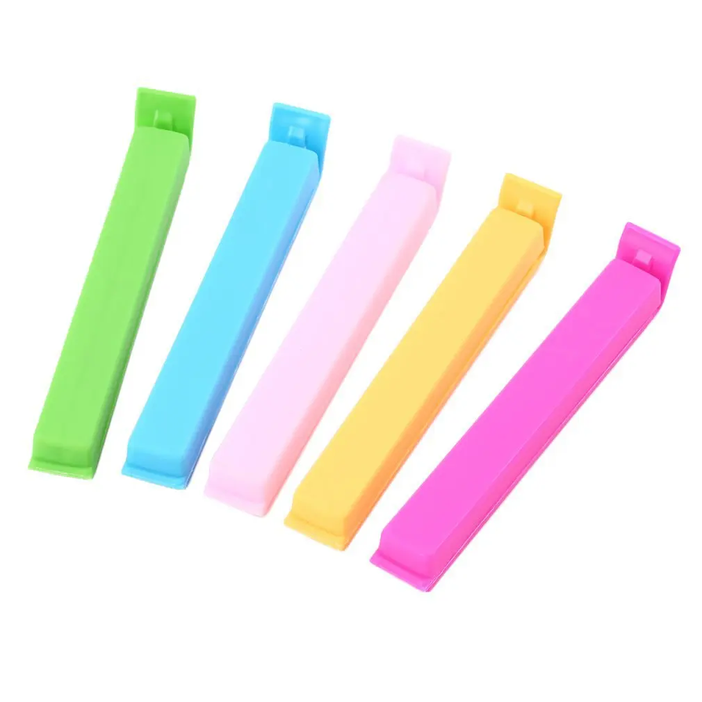 

5pcs/set Food Snack Storage Seal Sealing Bag Clips Sealer Clamp Plastic Keeping Food Fresh Sealing Clips Tool