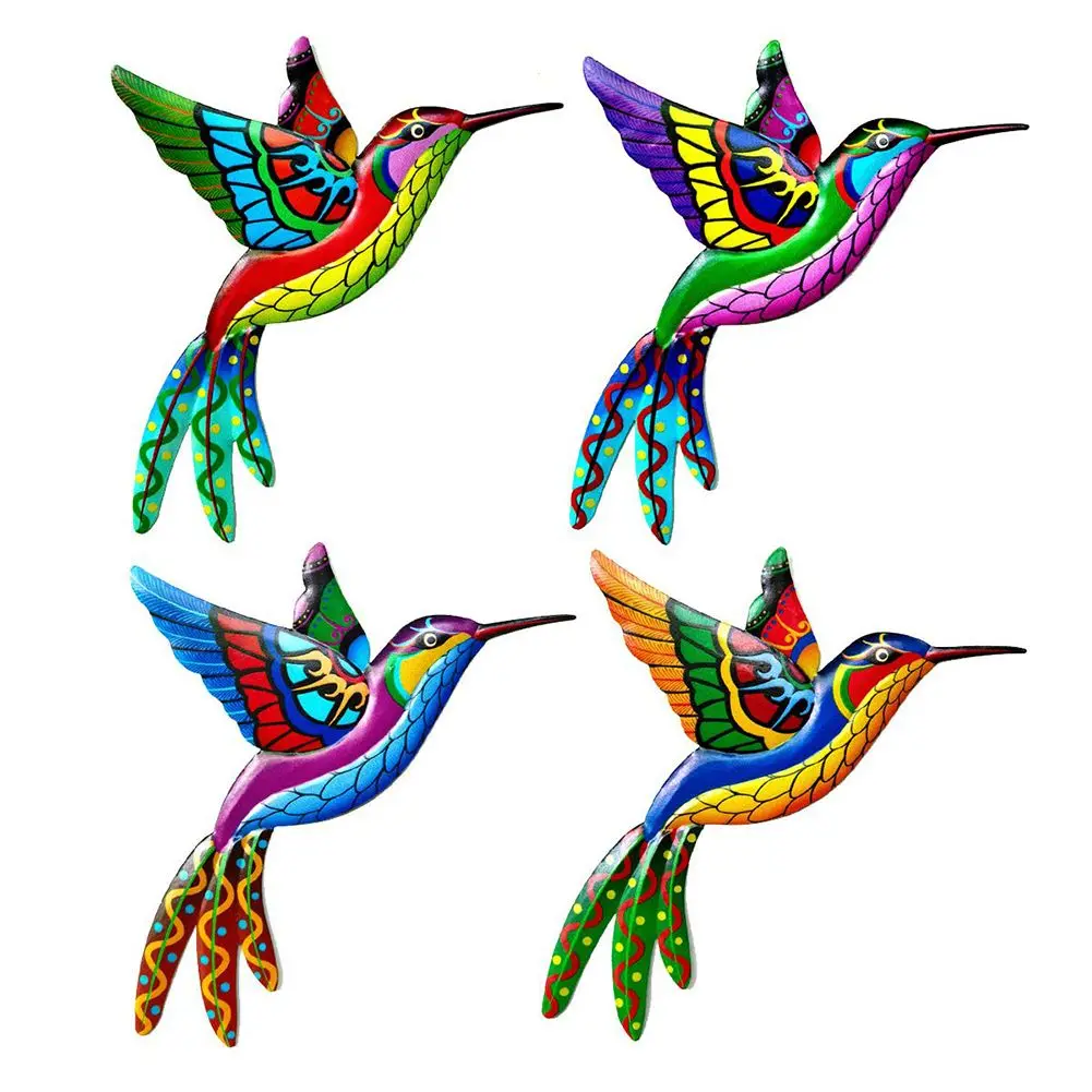 4PcsHummingbird Wall Art Decor Colorful Birds 3D Outdoor Sculpture Iron Outdoor Garden Party Prop Decoration
4PcsHummingbird Wall Art Decor Colorful Birds 3D Outdoor Sculpture Iron Outdoor Garden Party Prop Decoration