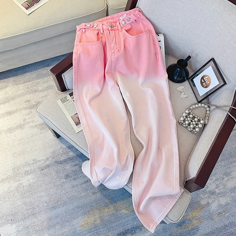 Women 2023 New Harajuku Streetwear Gradient Colors Jeans Women High Waist Baggy Jeans Loose Korean Wide Leg Casual Denim Pants
Women 2023 New Harajuku Streetwear Gradient Colors Jeans Women High Waist Baggy Jeans Loose Korean Wide Leg Casual Denim Pants