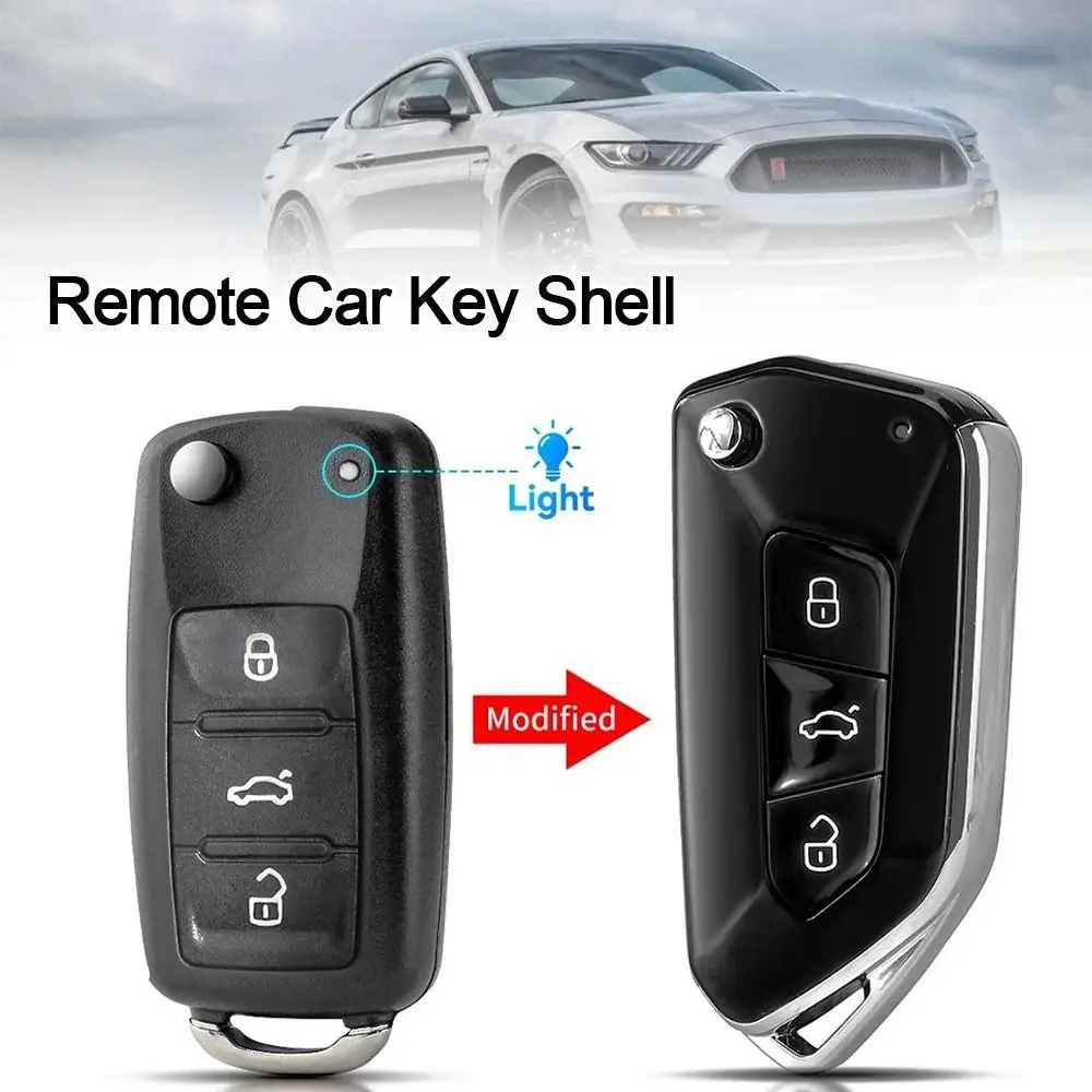 

Modified Version Car Key Case For Volkswagen/VW/Beetle/Caddy/Eos/Golf/ Jetta/Polo/Scirocco/Tiguan/Touran 5K0837202AD