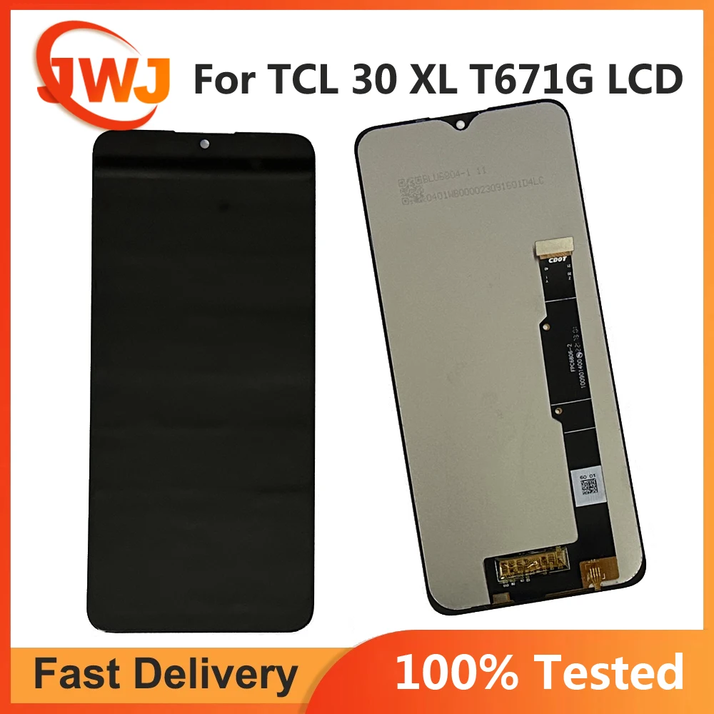 

100% Tested For TCL 30 XL 30XL T671G LCD Display Touch Screen Digitizer Assembly Repair Parts Replacement LCD TCL 30XL 2022 LCD