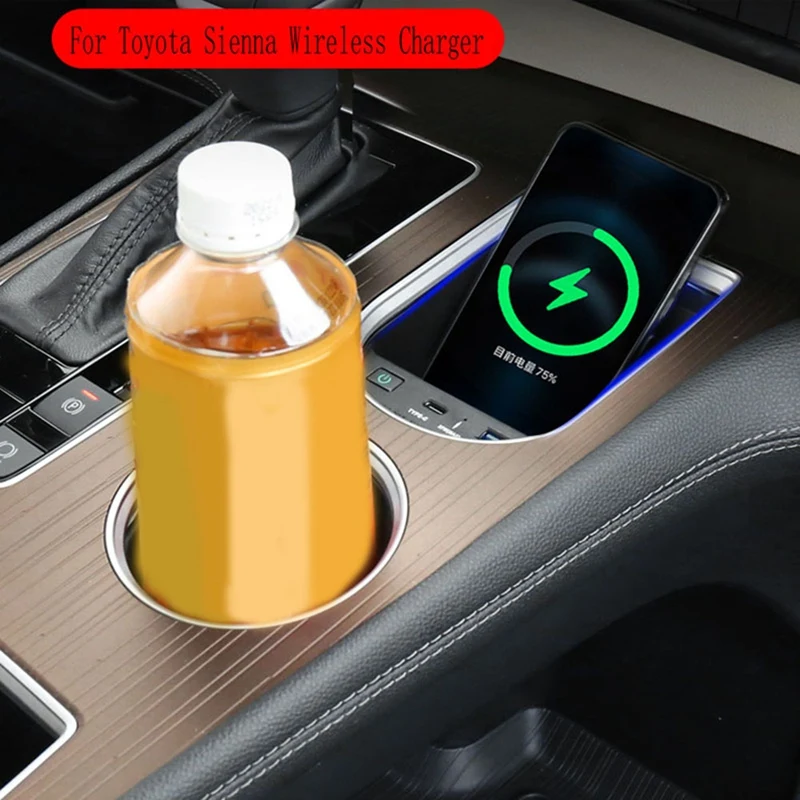 Car Accessories Drinks Holders Center Console Wireless Charger Mobile Phone Wireless Charger For Toyota Sienna 2021 2022
Car Accessories Drinks Holders Center Console Wireless Charger Mobile Phone Wireless Charger For Toyota Sienna 2021 2022